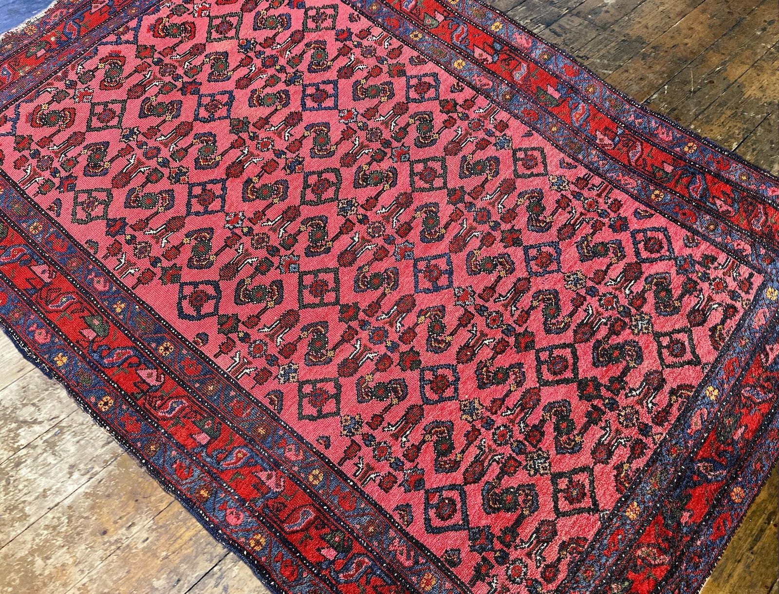 Antique Hamadan Rug 1.53m X 1.03m photo vinterior