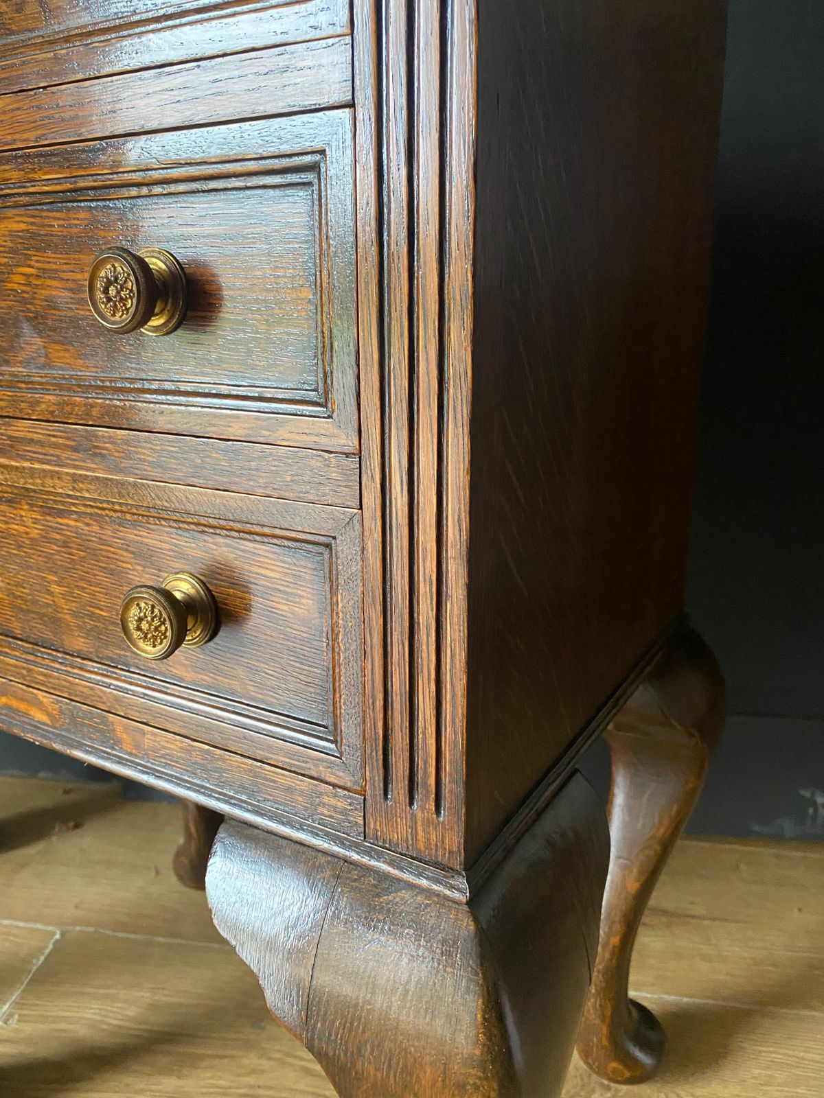 Pair Of Victorian Oak Collectors/Bedside Cabinets photo vinterior