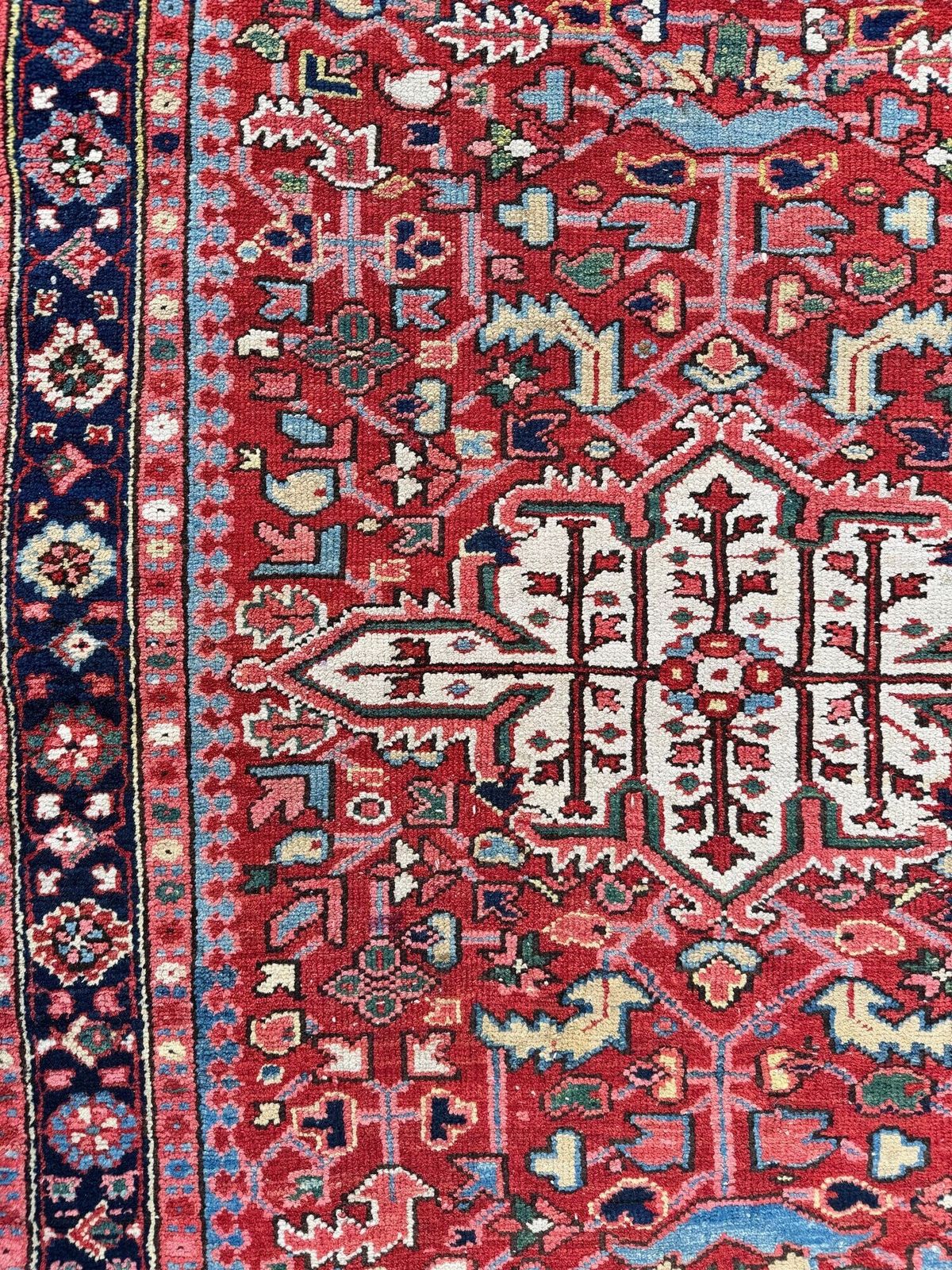photo furniture Antique Heriz Rug 1.28m X 1.15m