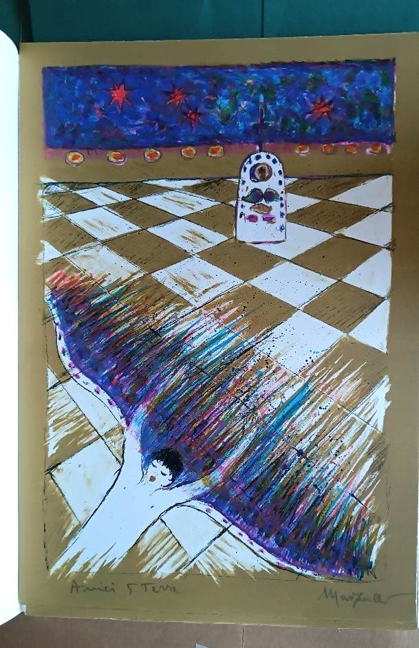 4 Lithographs  Cinque Terre Libeccio Lino Marzulli Edition Angels Lucca 50x35 photo buy