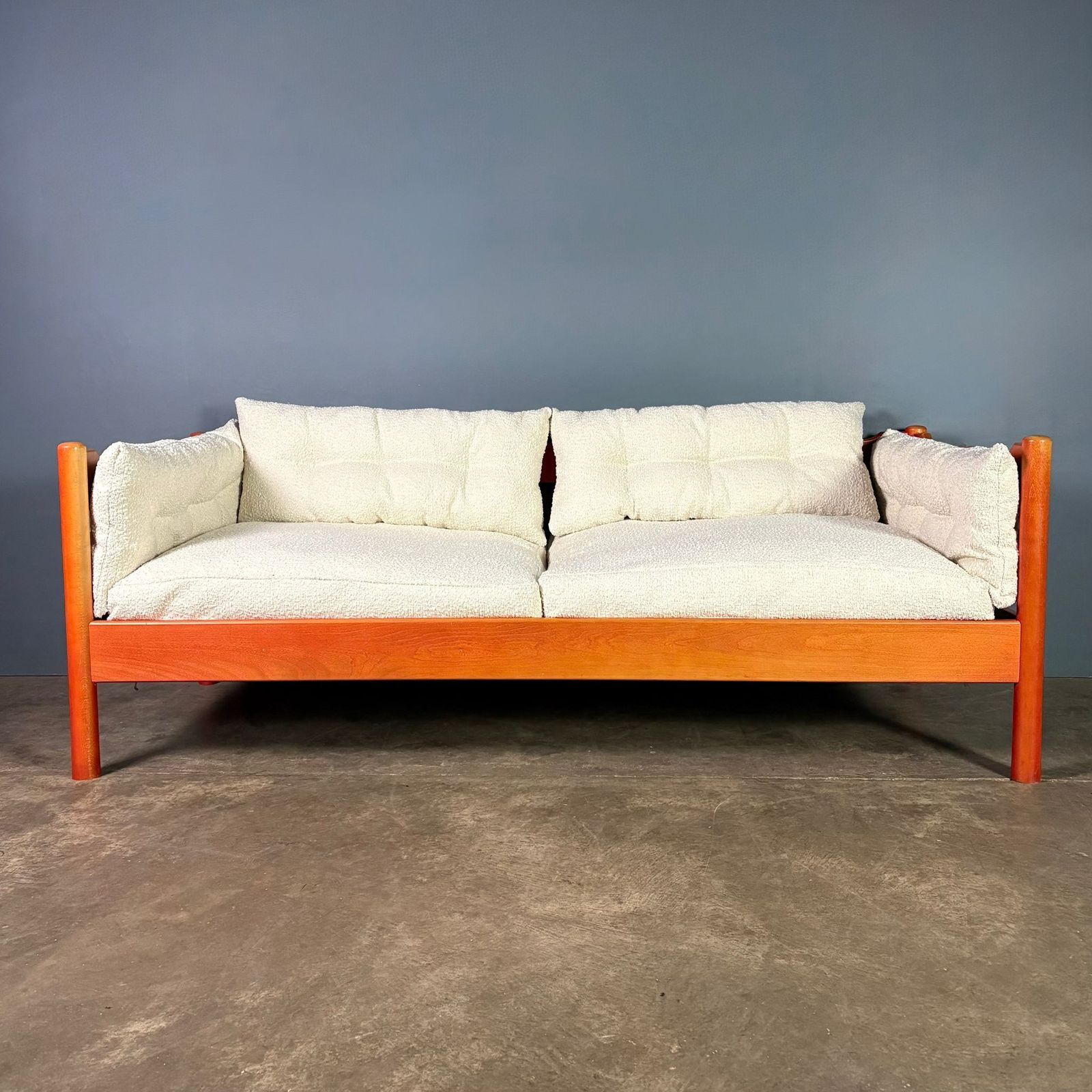 photo for sale Red Habitat Vico Magistretti Carimate Three Seater Sofa/Daybed Mid Century Retro Mcm