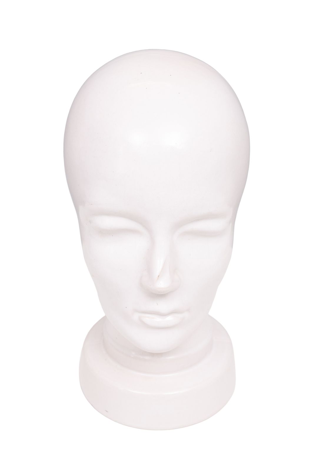 West Germany White Ceramic Mannequin Head 1970s Germany photo furniture
