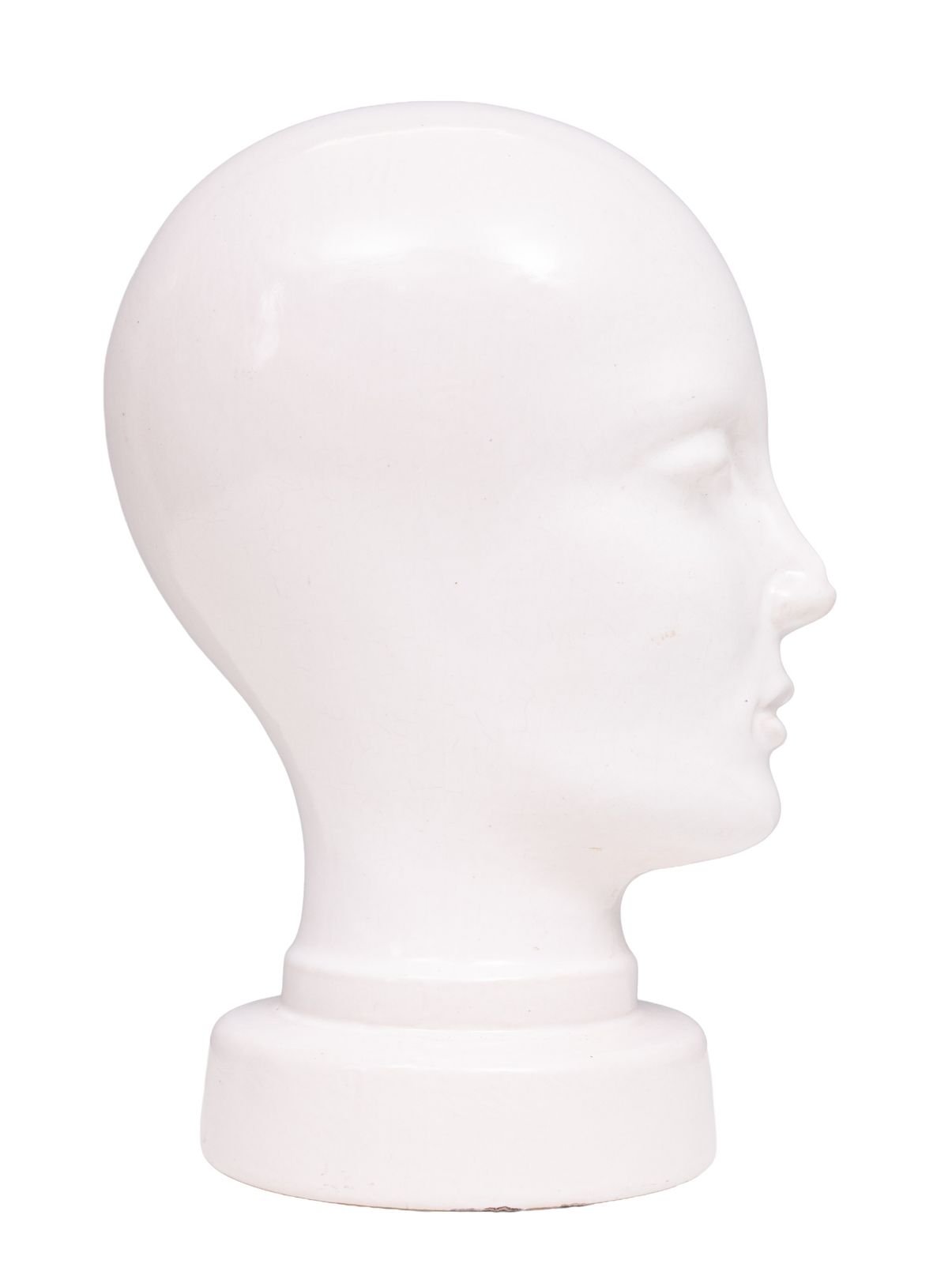 West Germany White Ceramic Mannequin Head 1970s Germany photo buy