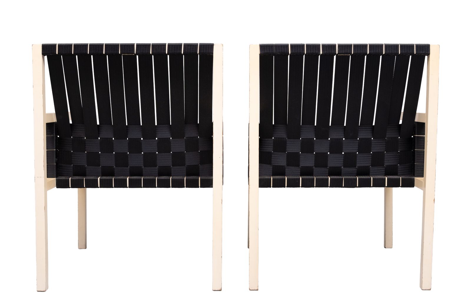Furniture Gijs Bakker Set Of 4 ''Seatbelt'' Chairs 1978 Holland photo