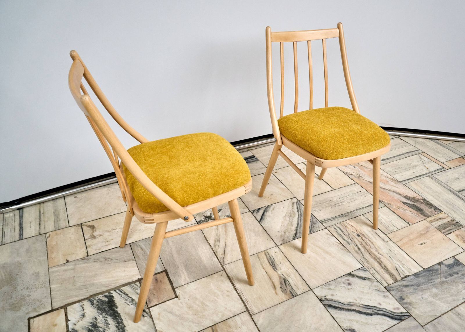 photo furniture Set Of Two Vintage Chairs Czechoslovakia 1960s