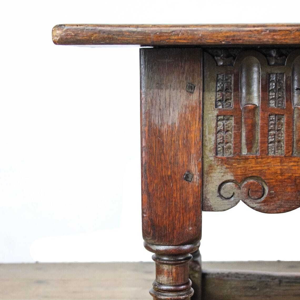 photo for sale Early 20th Century Oak Coffee Table  Coffee Tables  Antique Furniture  Antique Side Table