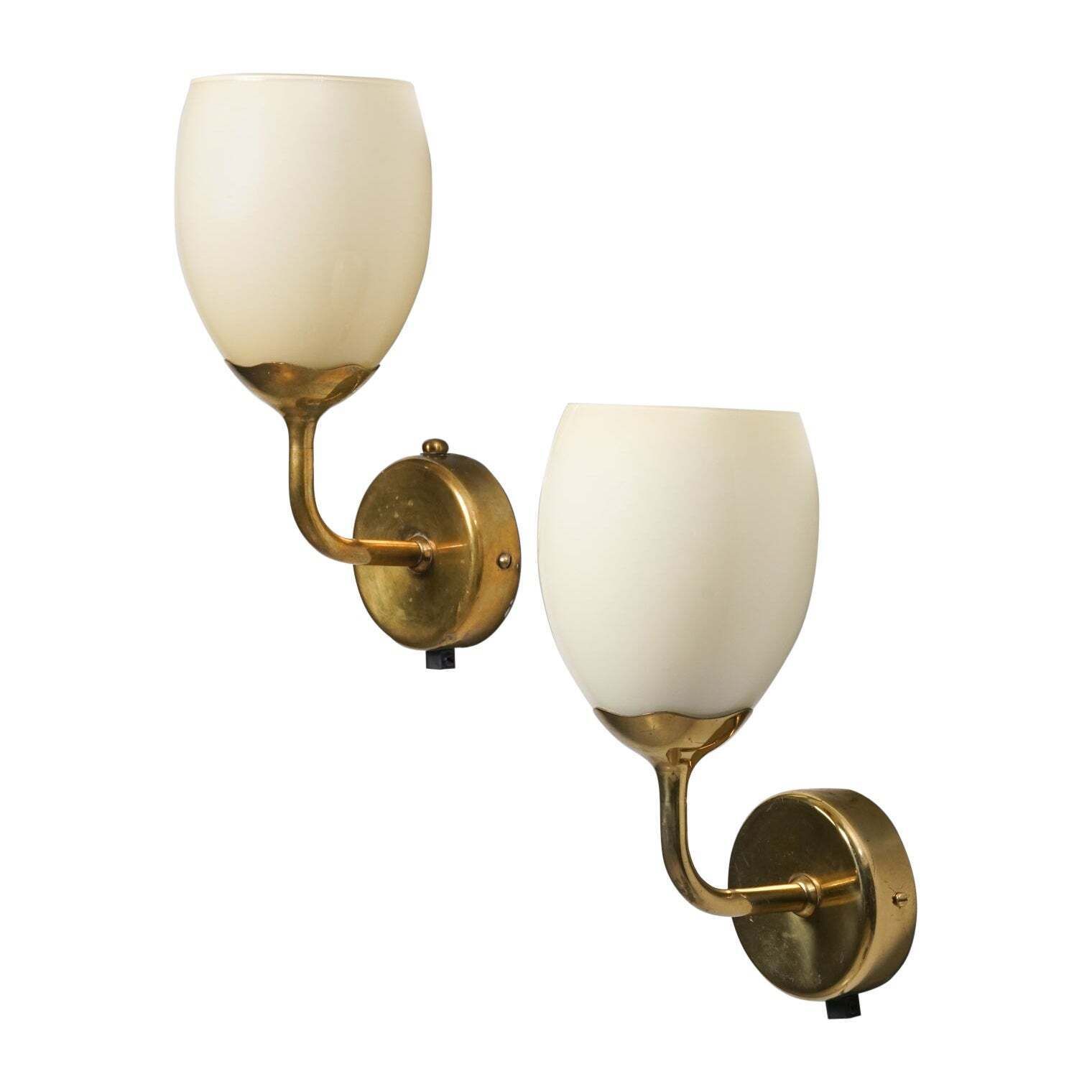 Pair Of Model 9447 Wall Light By Paavo Tynell For Oy Taito Ab, 1950s
