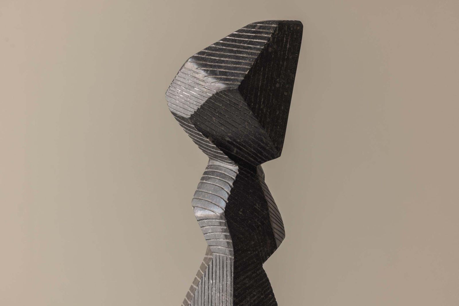 Abstract Sculpture Carved From Natural Stone By Marc Verdoodt, Belgium 1980s. photo Art