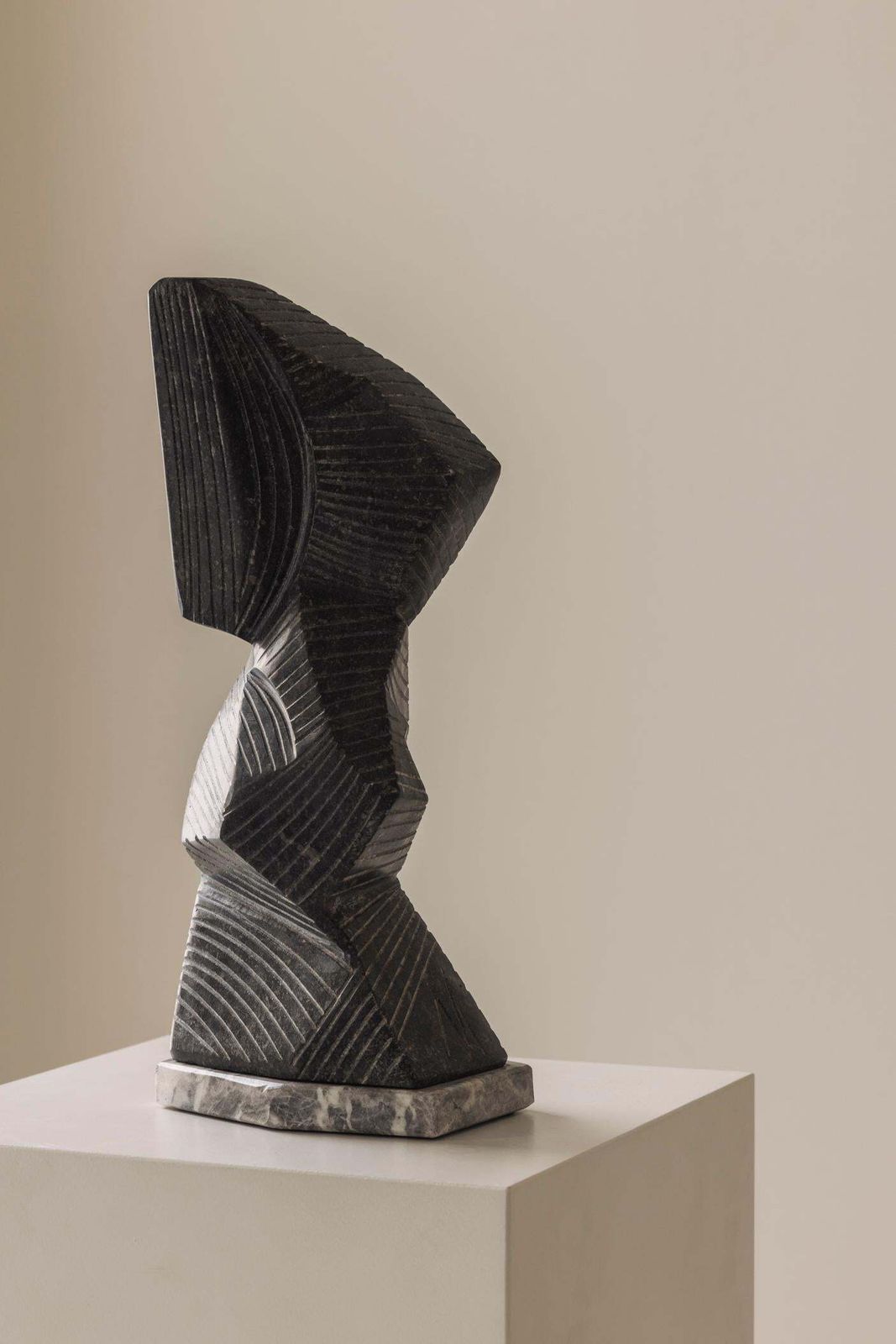 Abstract Sculpture Carved From Natural Stone By Marc Verdoodt, Belgium 1980s. photo buy