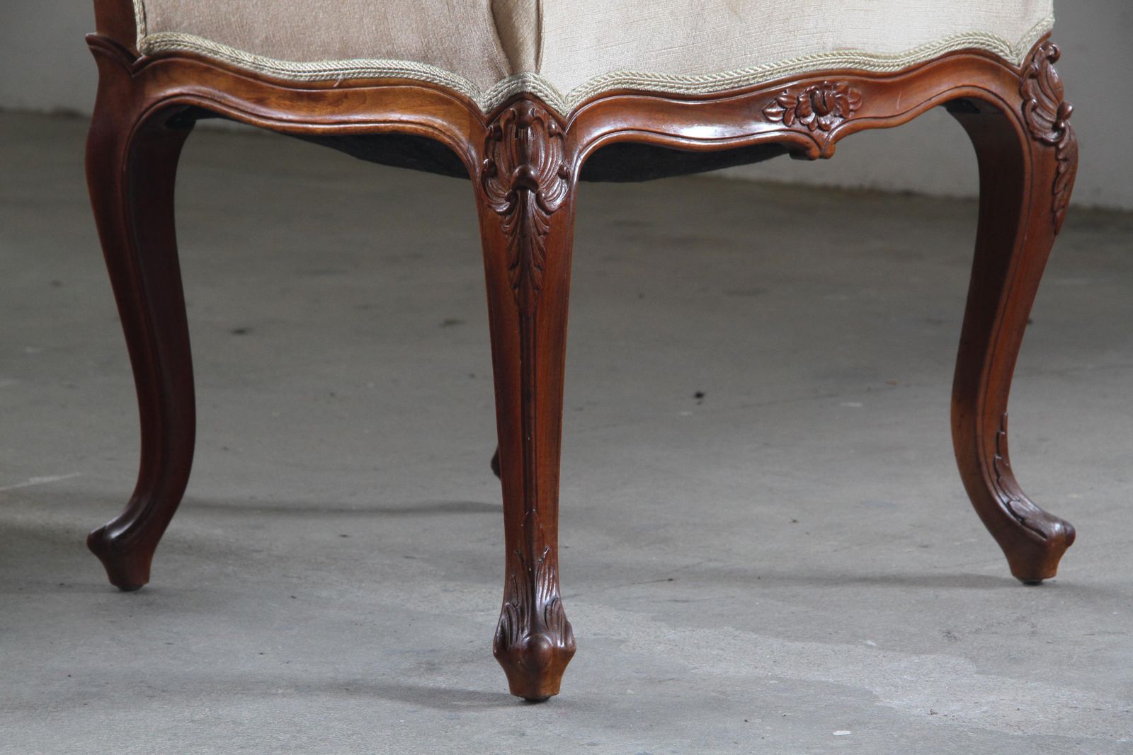 photo furniture Paar Vintage Deense Stoelen, 18e Eeuw, In De Stijl Van Louis XV