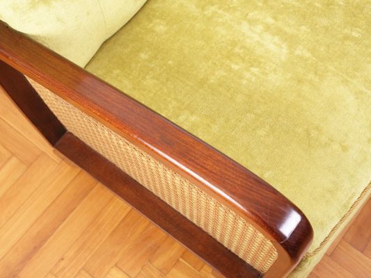 photo furniture Cane Antique Art Deco Lounge Chair Or Club Armchair, 1930s