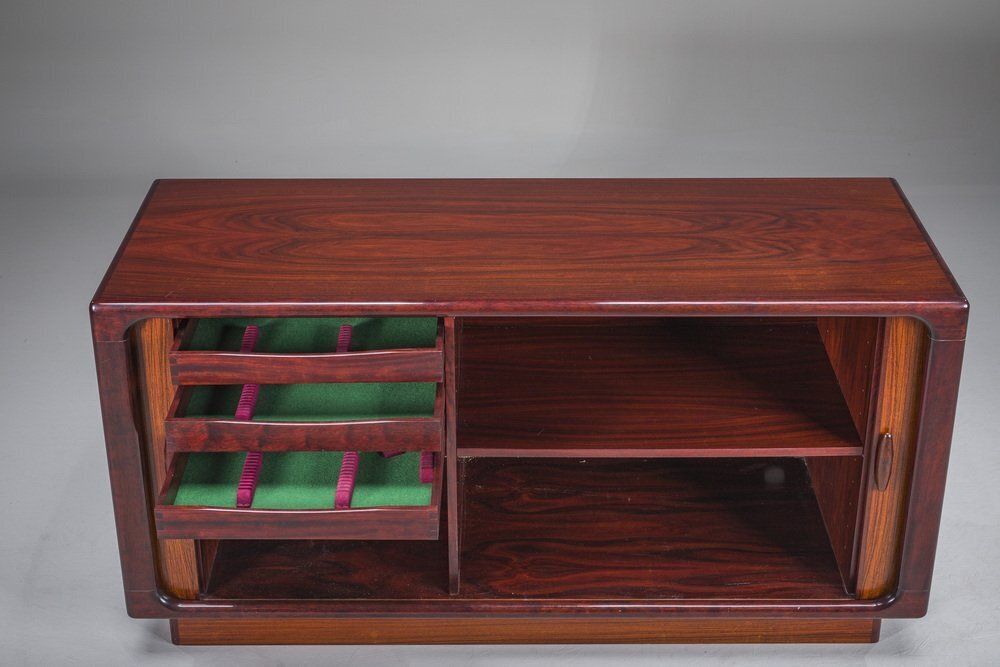 photo furniture Danish Rosewood Tambour Sideboard From Dyrlund, 1960s