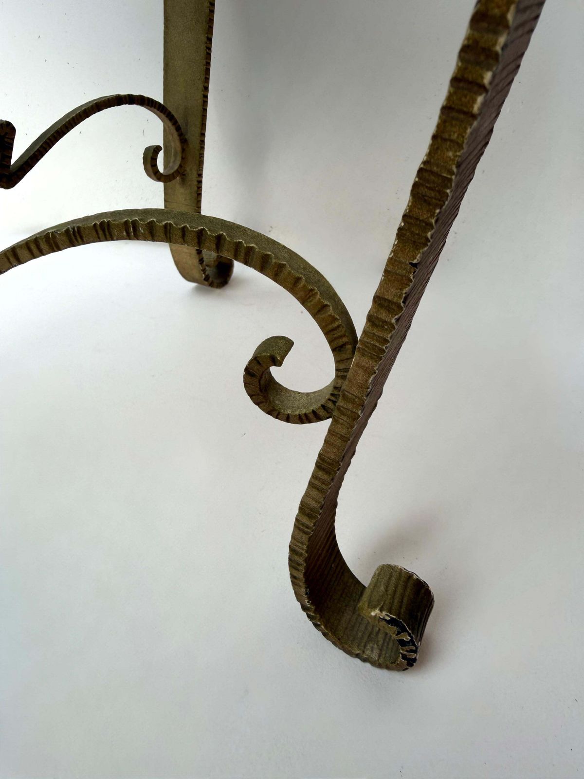 Pair Of Stools Gilt Wrought Iron By Pier Luigi Colli, Italy, 1950s photo 4691.0