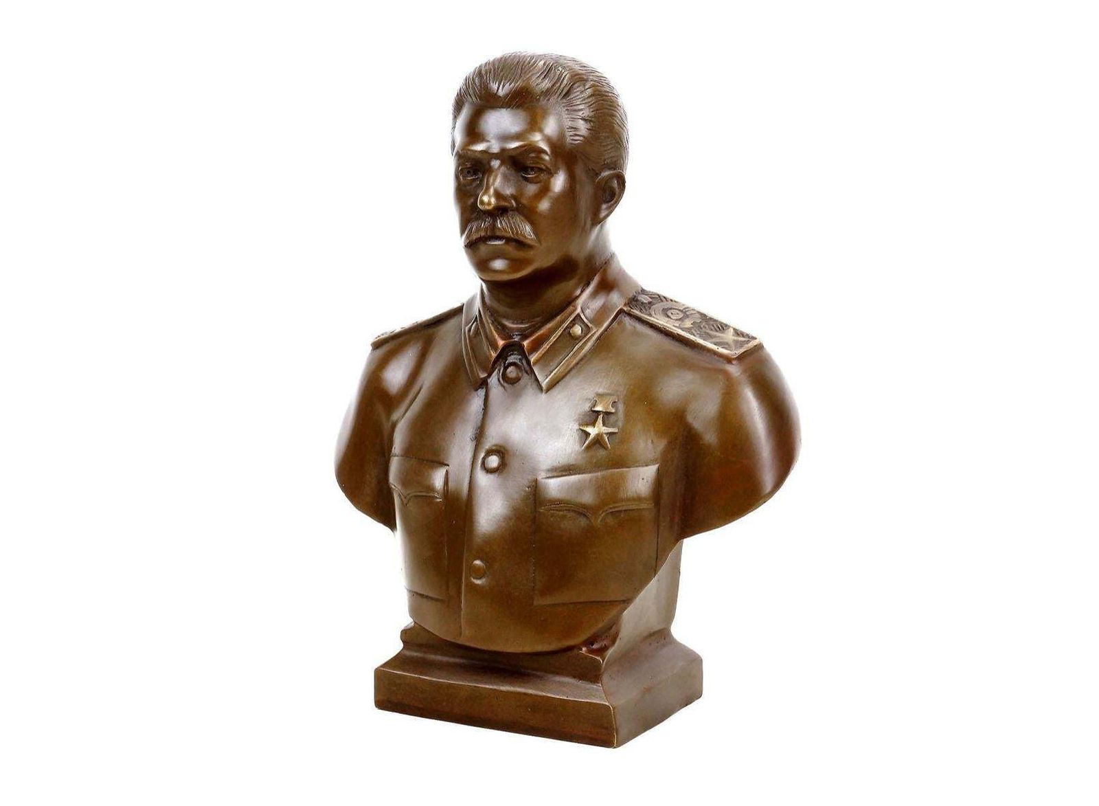Bronze Bust Of Joseph Stalin, 1953 Style photo for sale