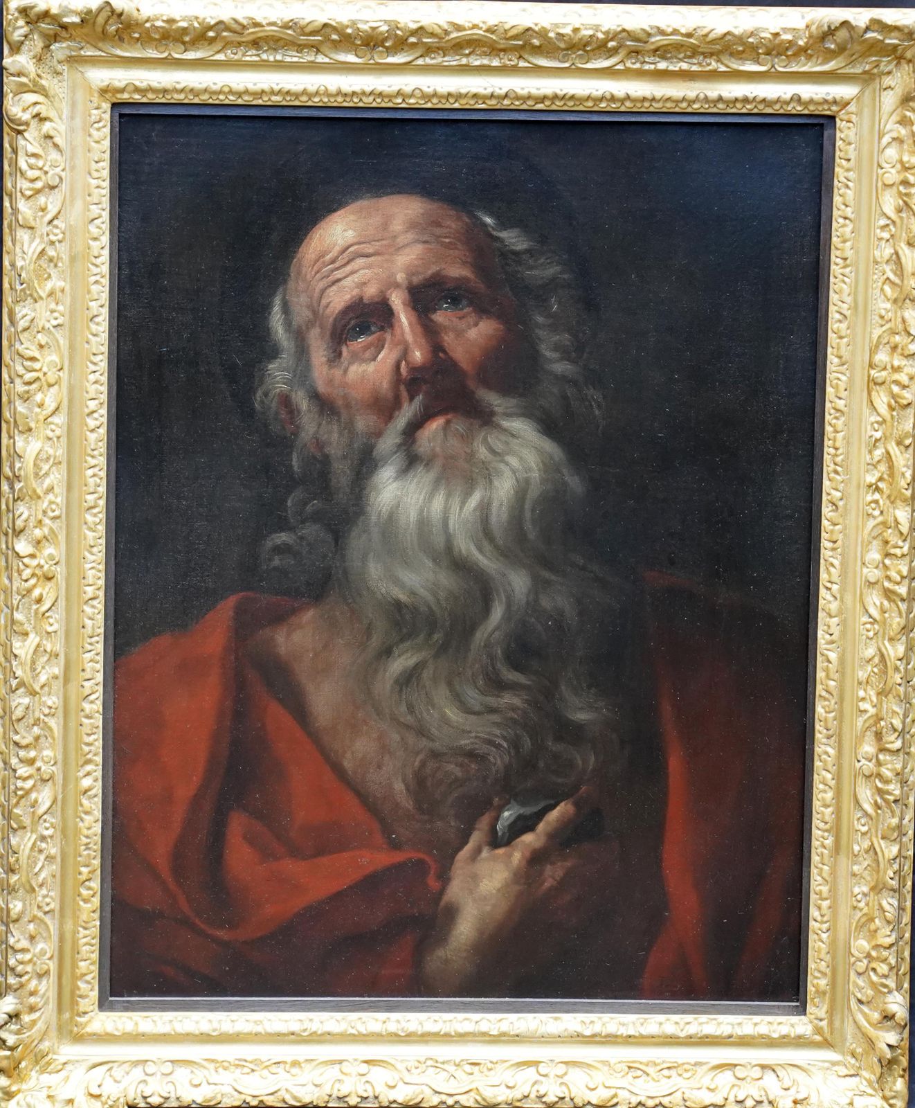 Portrait Of Saint Jerome   Italian Old Master C1620 Religious Art Oil Paintingcirca 1620