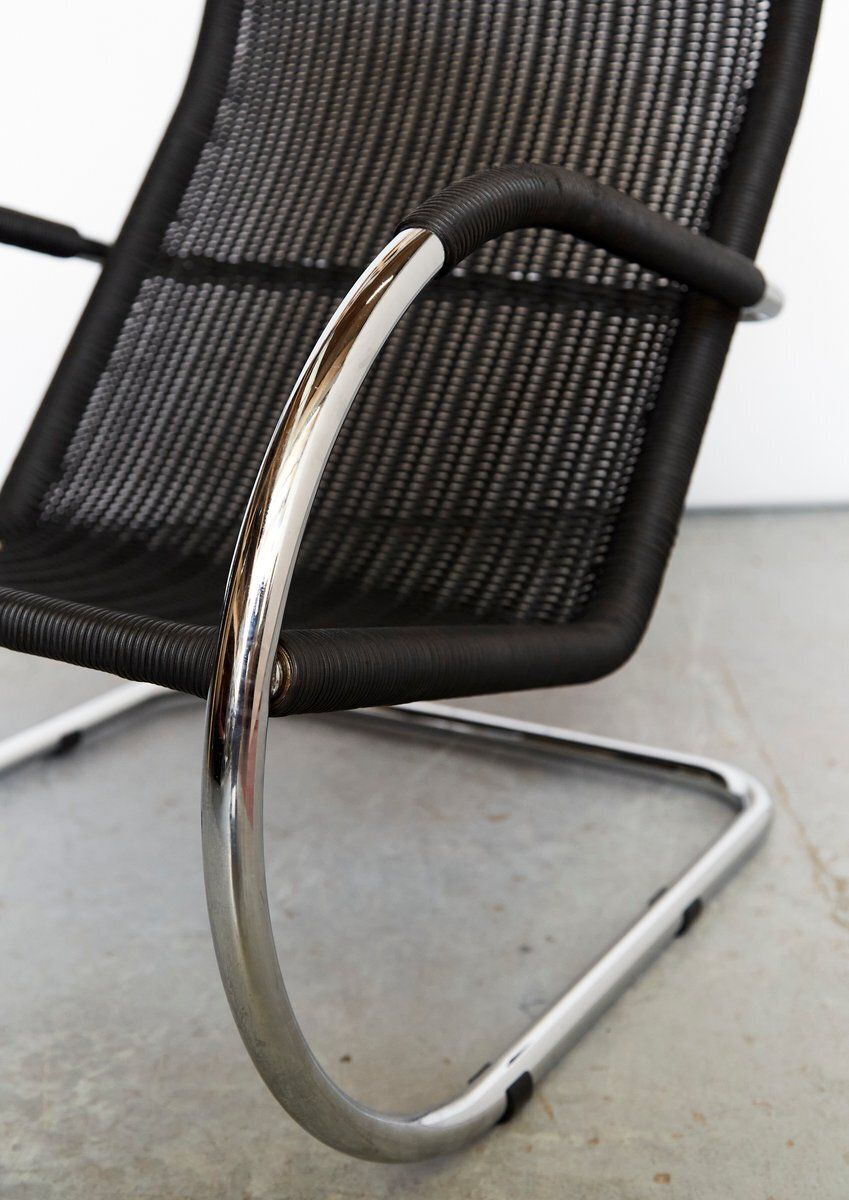 photo vintage Set Of Vintage D35 Lounge Chair And C35 Ottoman By Anton Lorenz For Tecta, 1990s