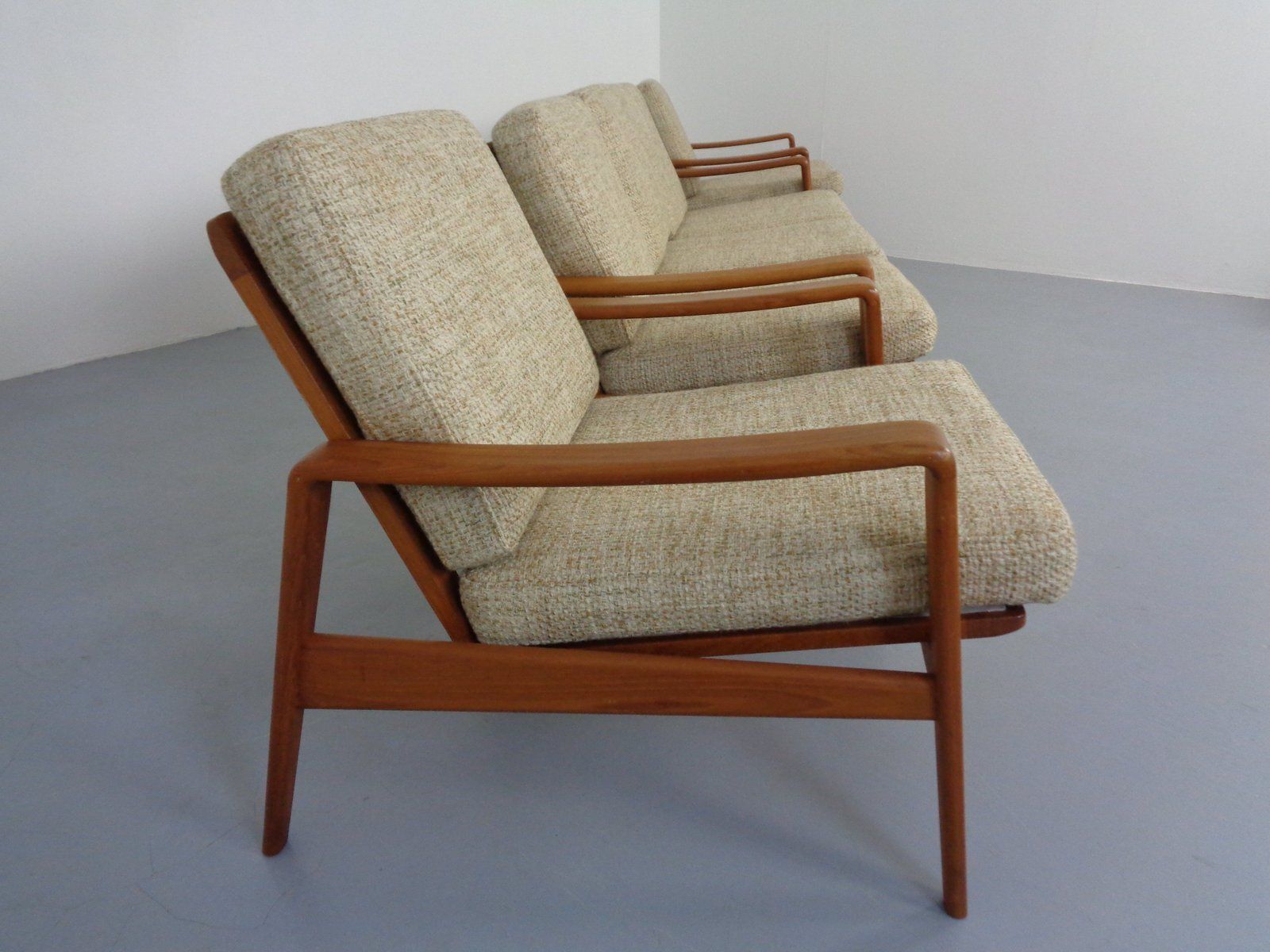 Danish Modern Living Room Set By Arne Wahl Iversen For Komfort, 1960s, Set Of 3 photo Furniture