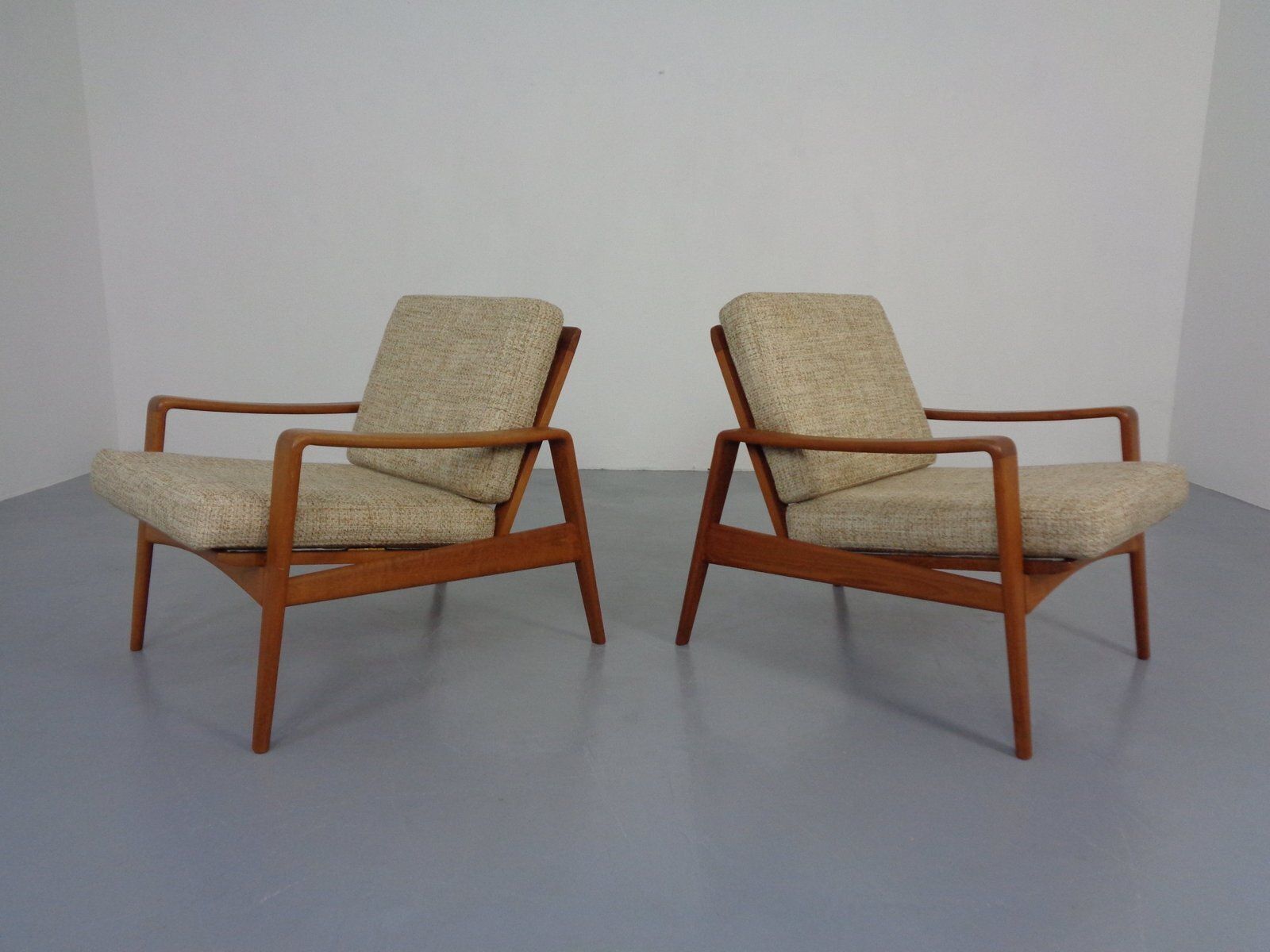 Danish Modern Living Room Set By Arne Wahl Iversen For Komfort, 1960s, Set Of 3 photo vintage