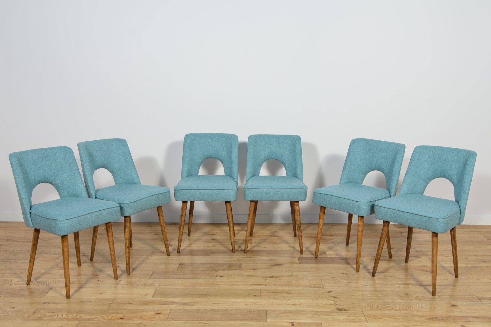 Shell Chairs From Bydgoszcz Furniture Factory, Poland, 1960s, Set Of 6