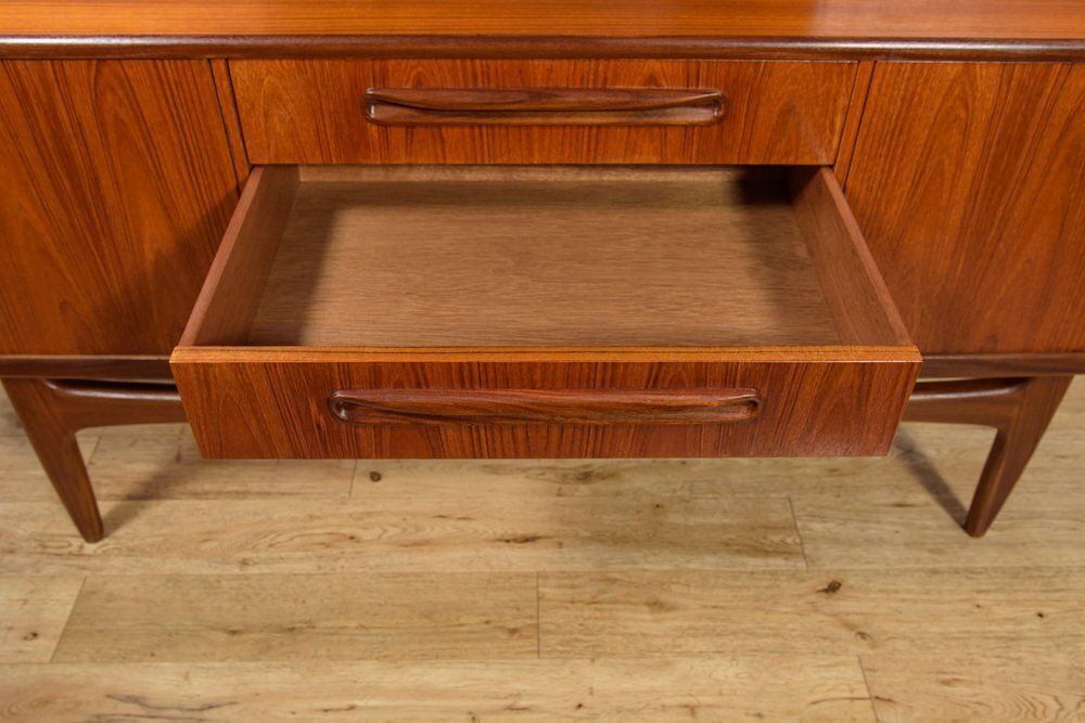 Furniture Mid Century Model Fresco Sideboard In Teak By Victor Wilkins For G Plan, United Kingdom, 1960s photo