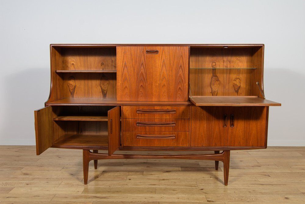 photo vintage Mid Century Model Fresco Sideboard In Teak By Victor Wilkins For G Plan, United Kingdom, 1960s