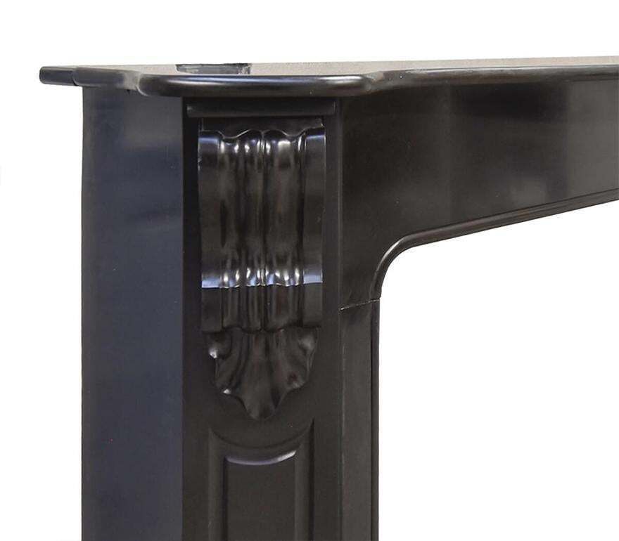 Black Marble Modillion Fireplace Mantle Surround 19the Century photo 4198.0