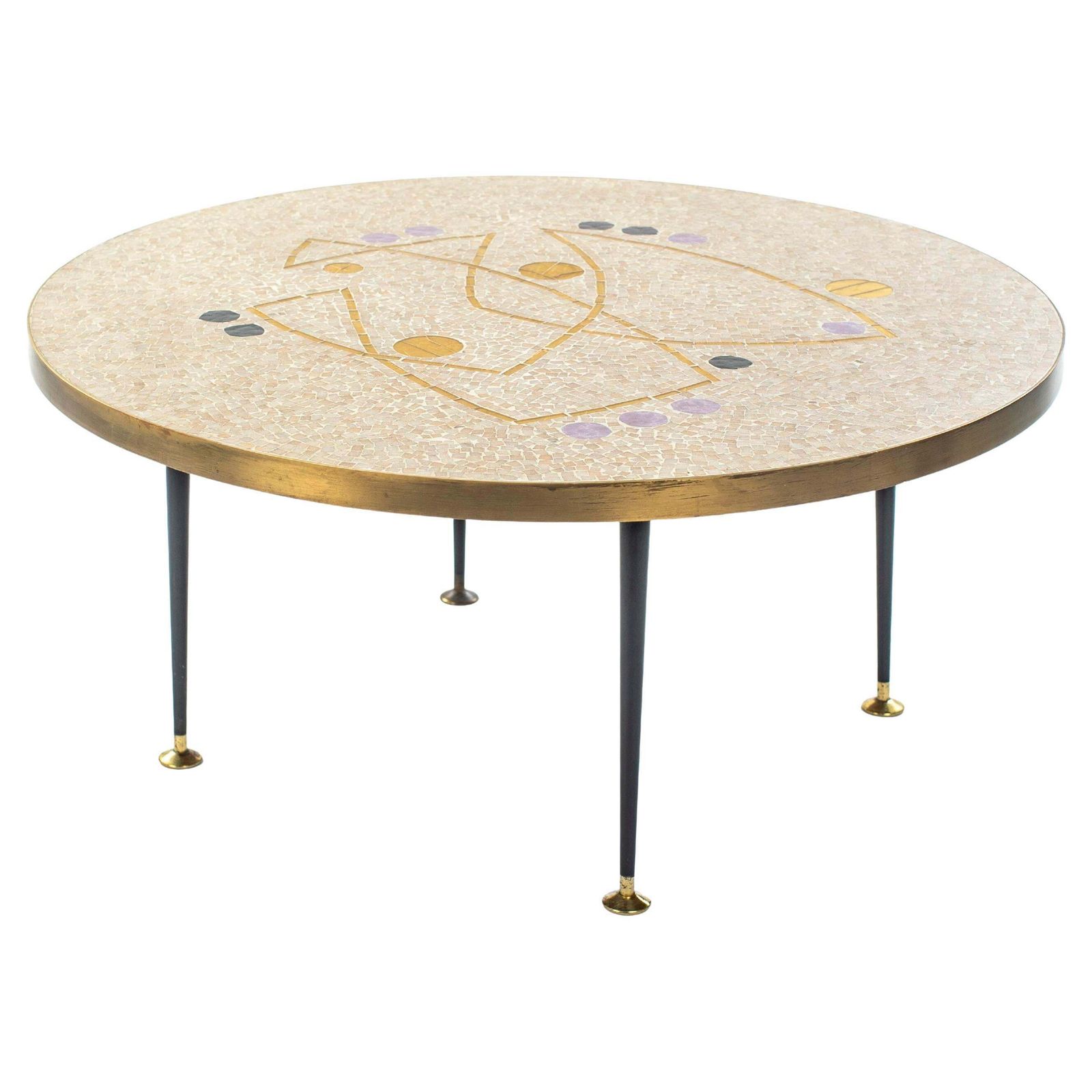 German Mid Century Sculptural Mosaik Sofa Table By Berthold Müller 1960s