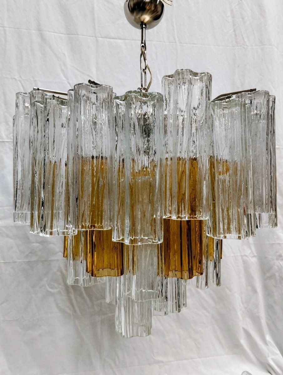 Chandelier By Aureliano Toso For Aureliano Toso, 1970s photo Lighting