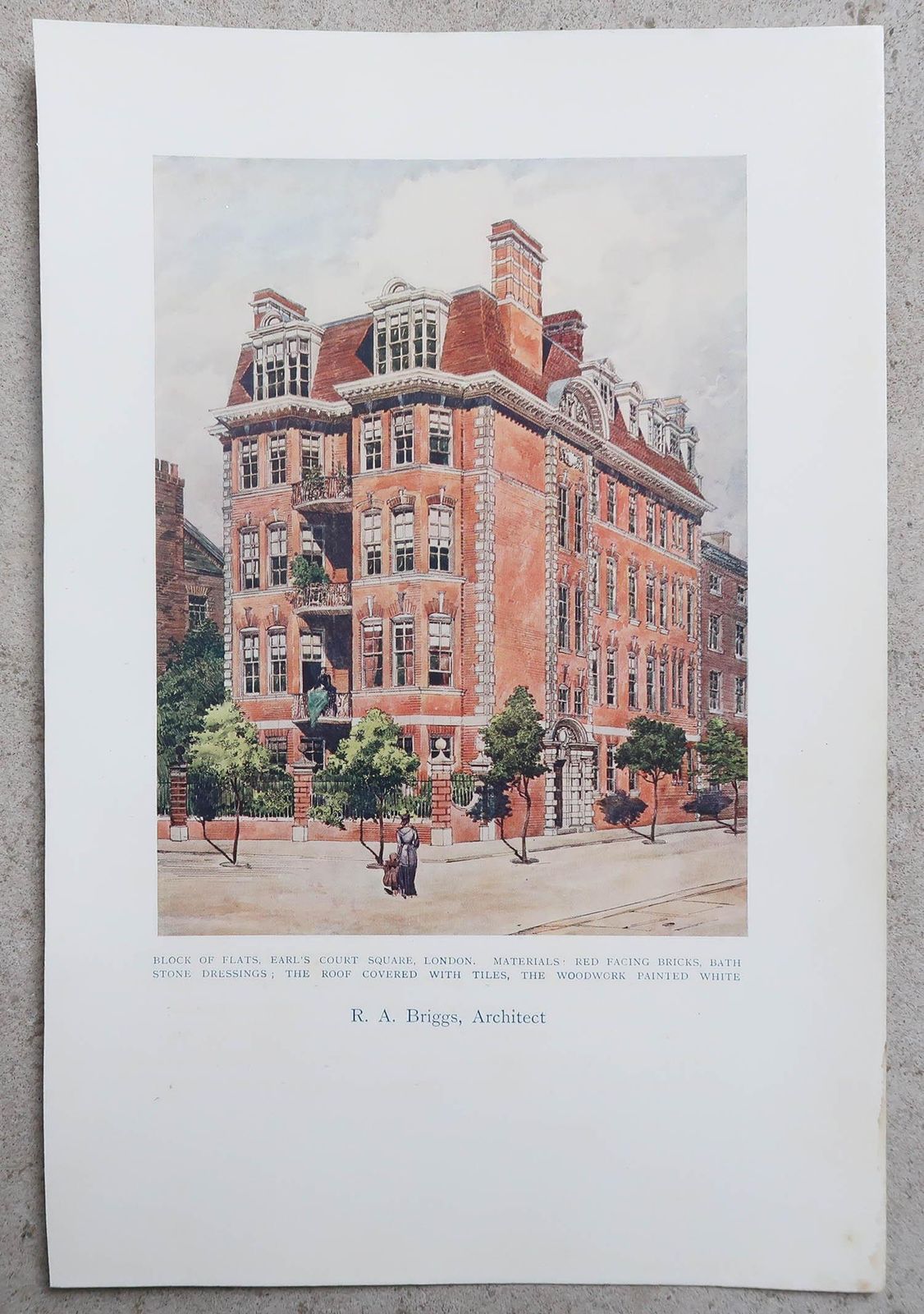Set Of 3 Original Antique Prints Of Architectural Drawings Of London Buildings. photo for sale