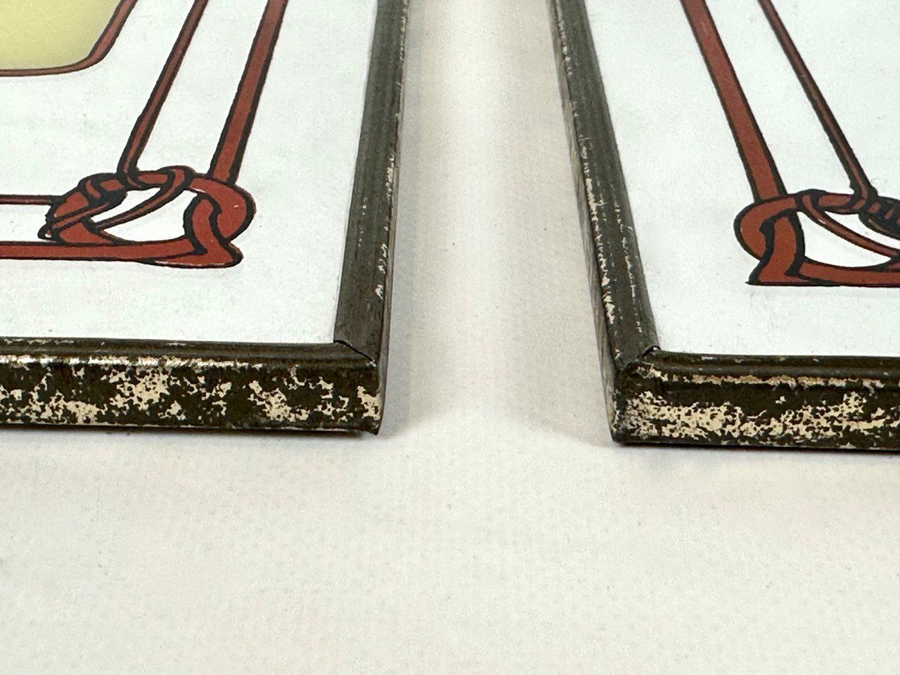 Art Nouveau Style Alfons Mucha Advertising Mirrors, Japan, 1970s, Set Of 2 photo furniture