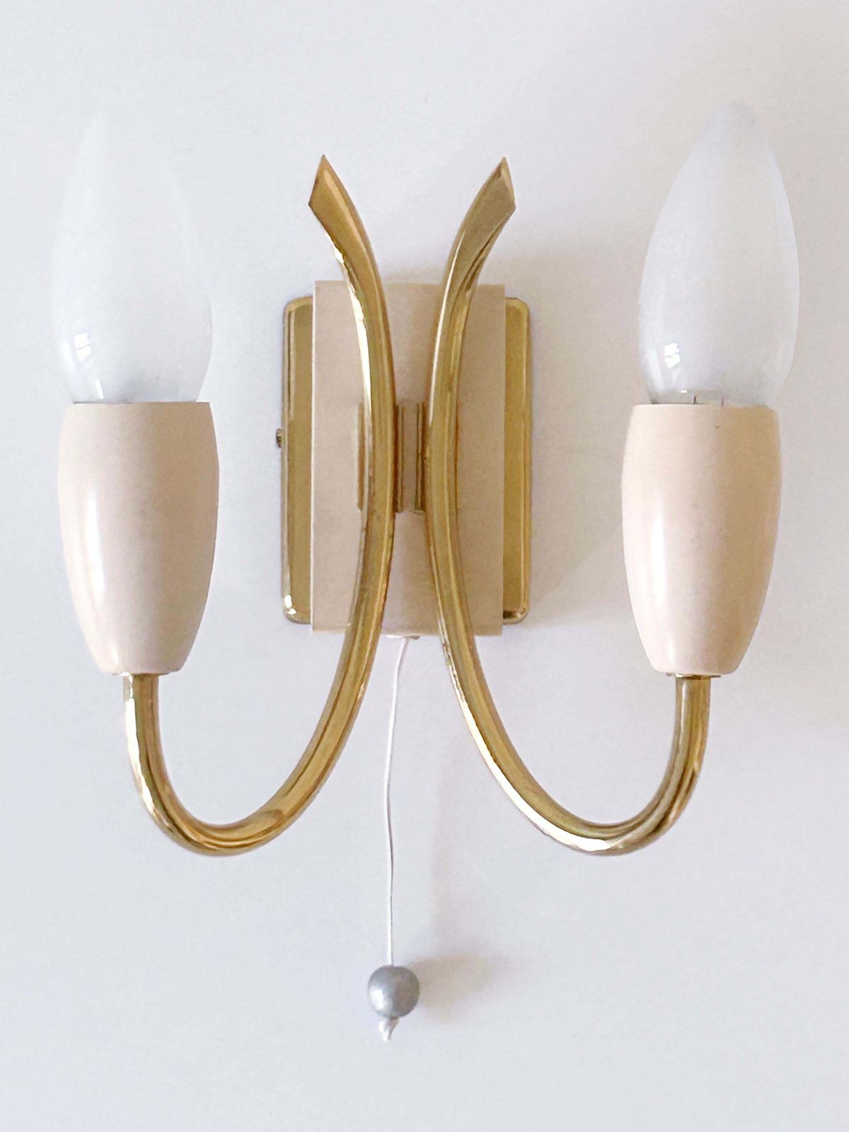 Set Of Two Lovely Mid Century Sputnik Sconces Or Wall Lights Germany 1950s photo Lighting