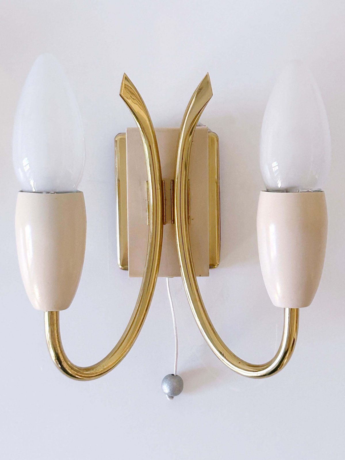 photo buy Set Of Two Lovely Mid Century Sputnik Sconces Or Wall Lights Germany 1950s
