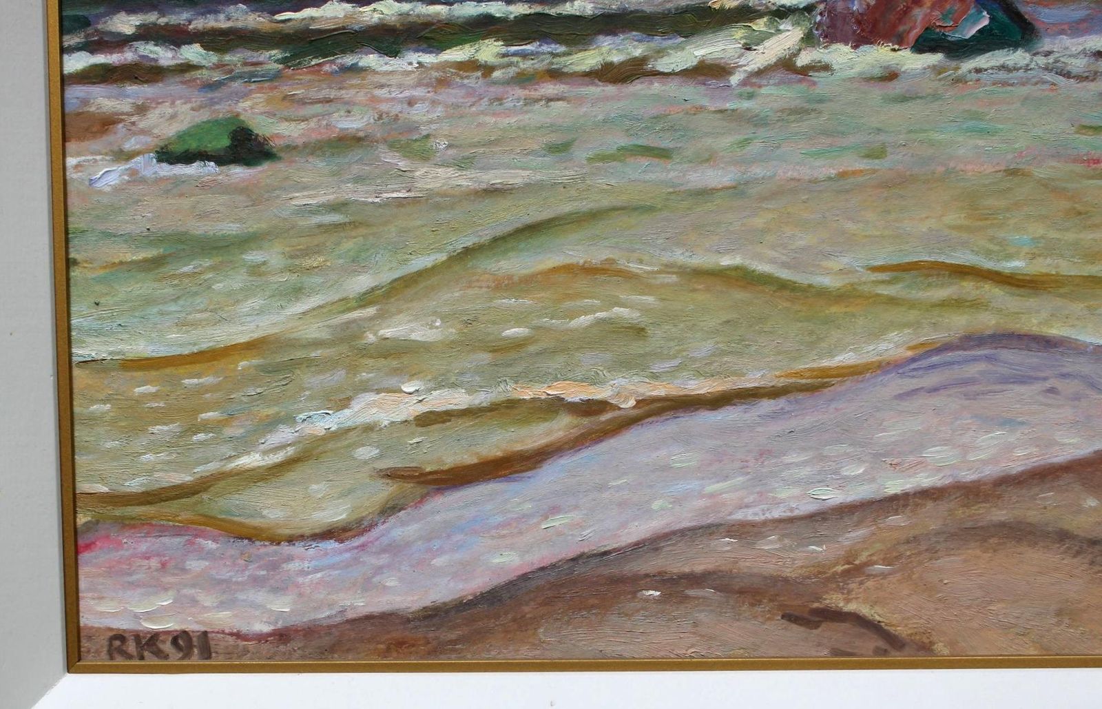 Raivo Korstnikrestless Sea. 1991. Cardboard/Oil, 40x50 Cm1991 photo 5303.0