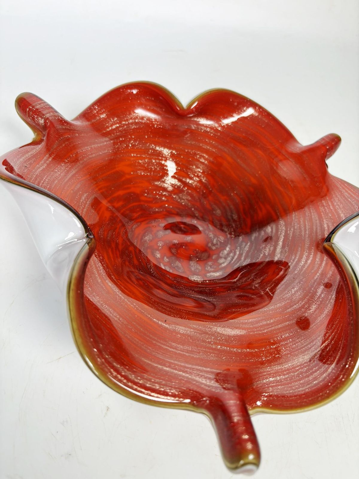 Red Italian Glass Ashtray, France, 1960 photo 478.0