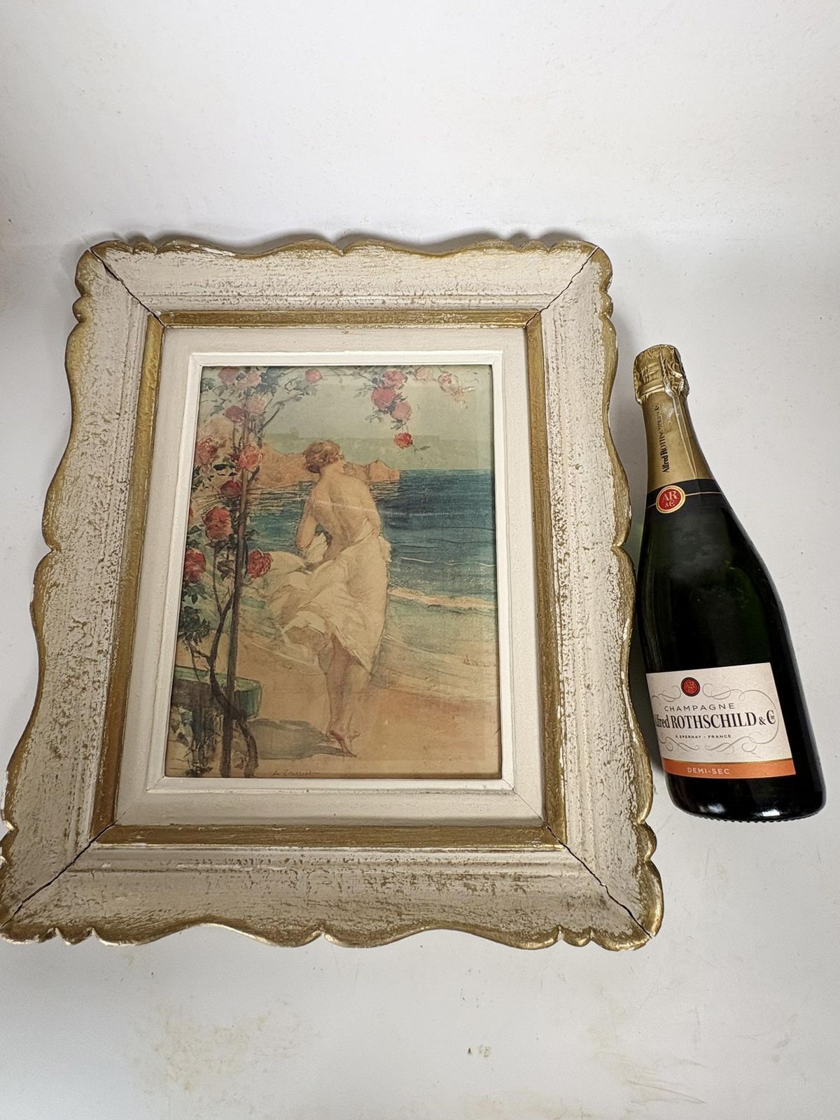 Pair Of Framed Lithographs, France, 1940 photo for sale