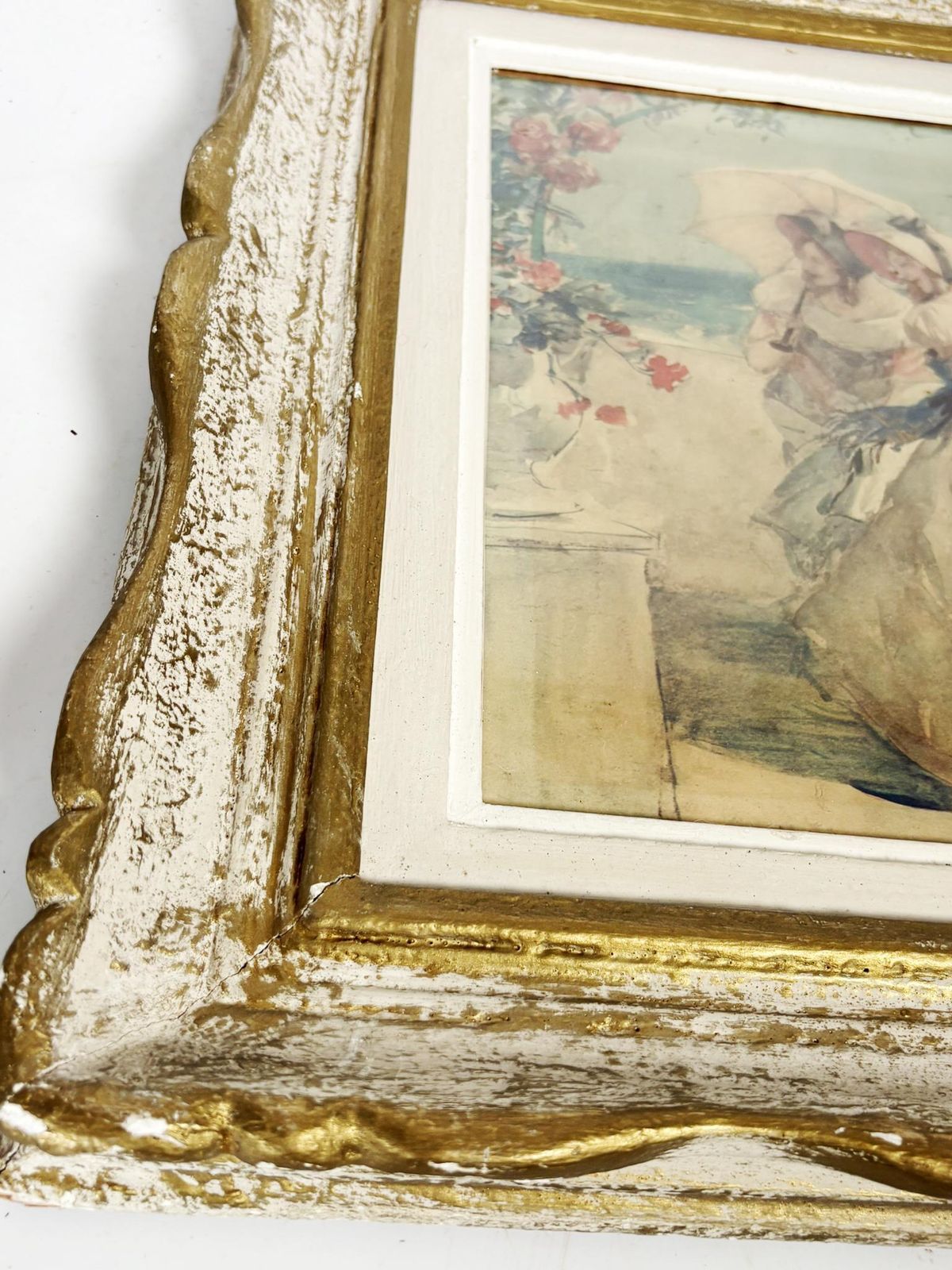 Pair Of Framed Lithographs, France, 1940 photo 585.0