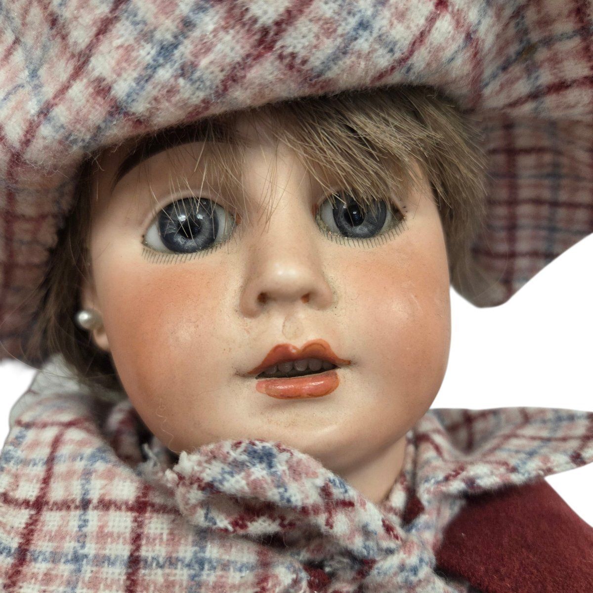 Antique Doll With A Porcelain Head, Late 19th – Early 20th Century. photo for sale