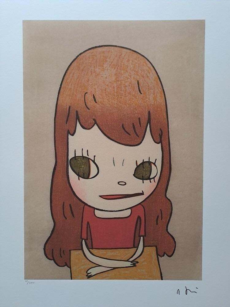 Nara Yoshitomo, Just A Little, 1990s, Limited Edition Lithograph photo furniture
