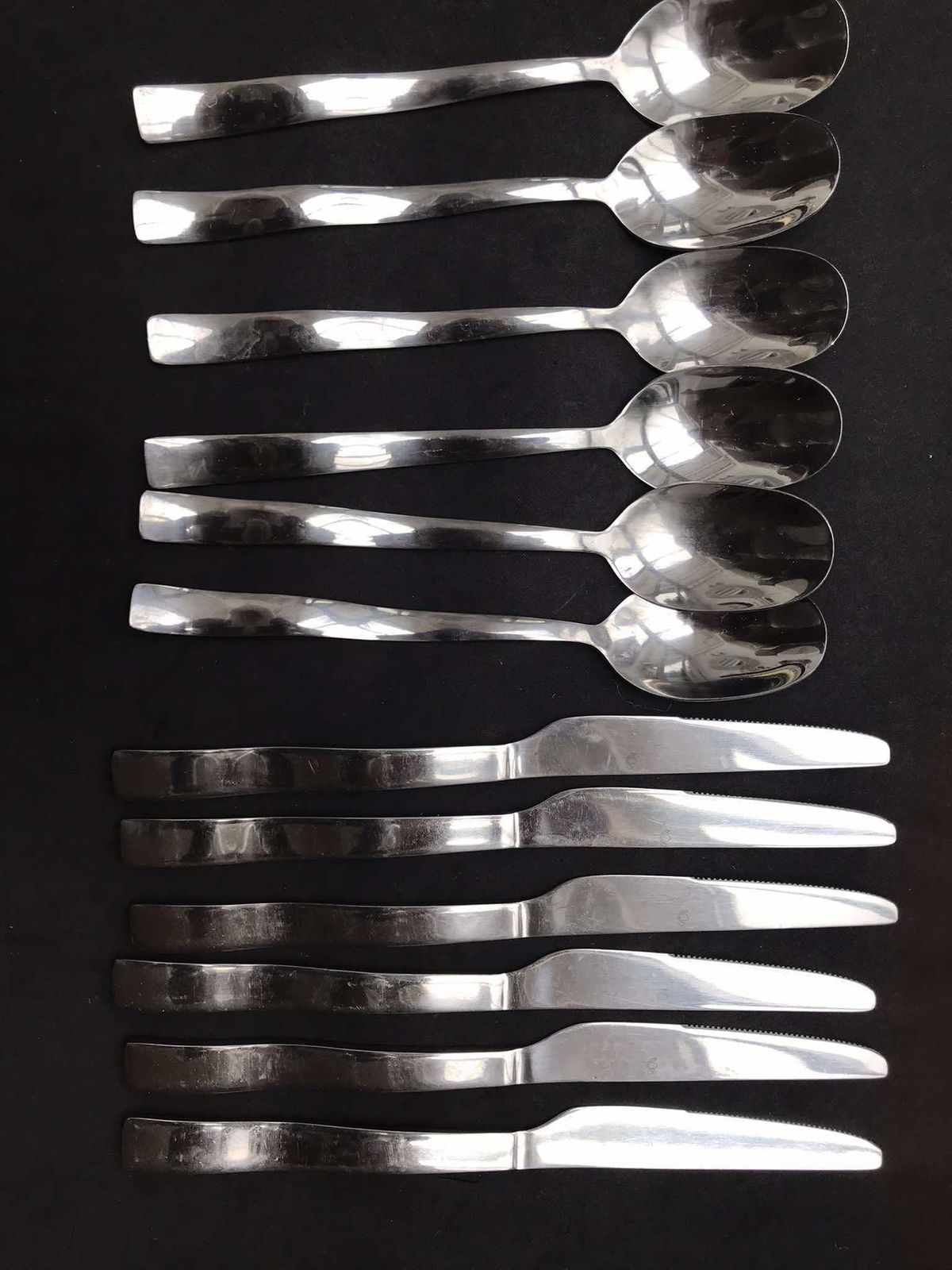 Flatware Set For 6 Stainless Steel Design Cutlery Modernist Design Post Modern French Cutlery Set Wedding Gift photo Home Decor