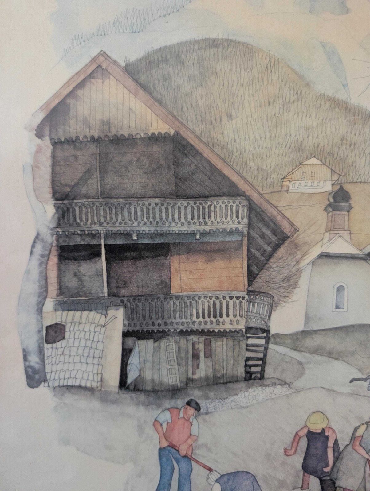 Guy Ameye Signed Vintage Artwork (1 Of A Pair). Art, Painting, Drawing. photo vinterior