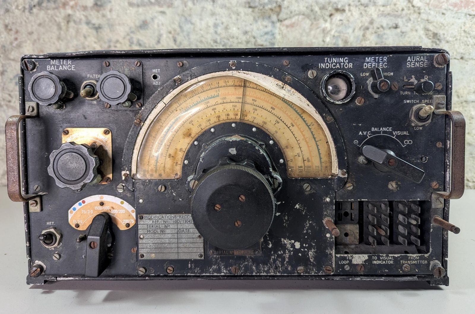 Original Ww2 Raf Air Ministry Aircraft Radio Receiver – R1155b – Serial No. 94781 photo for sale