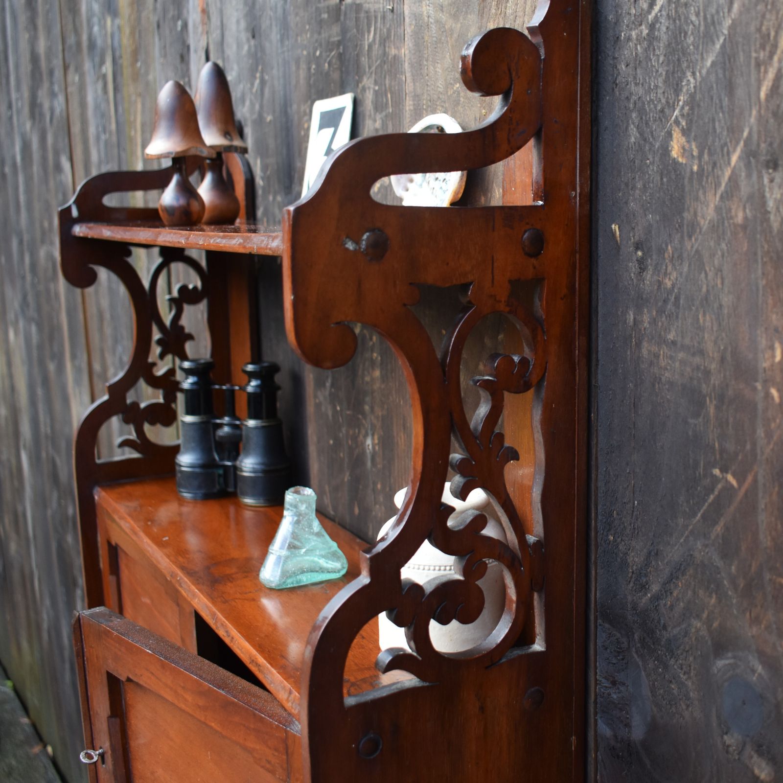 Antique Edwards & Roberts Of London Kitchen Bathroom Cabinet Display Spice Rack photo 295.0