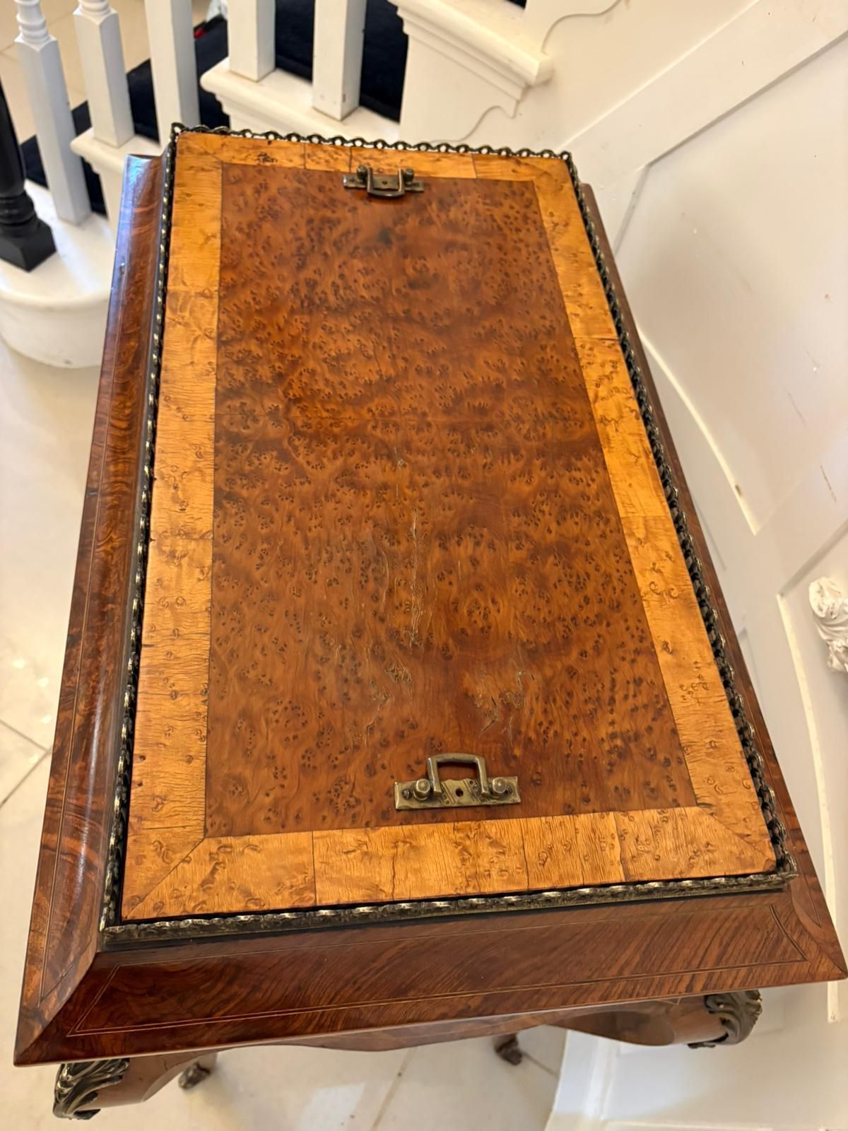 photo furniture Quality Antique French Walnut Jardinière Table