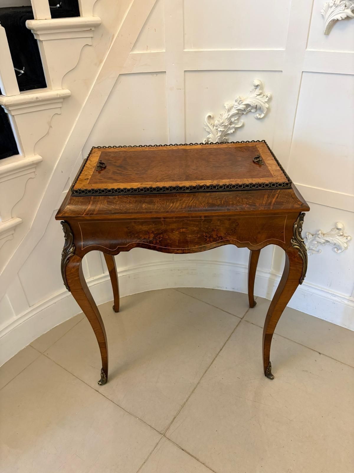 photo for sale Quality Antique French Walnut Jardinière Table