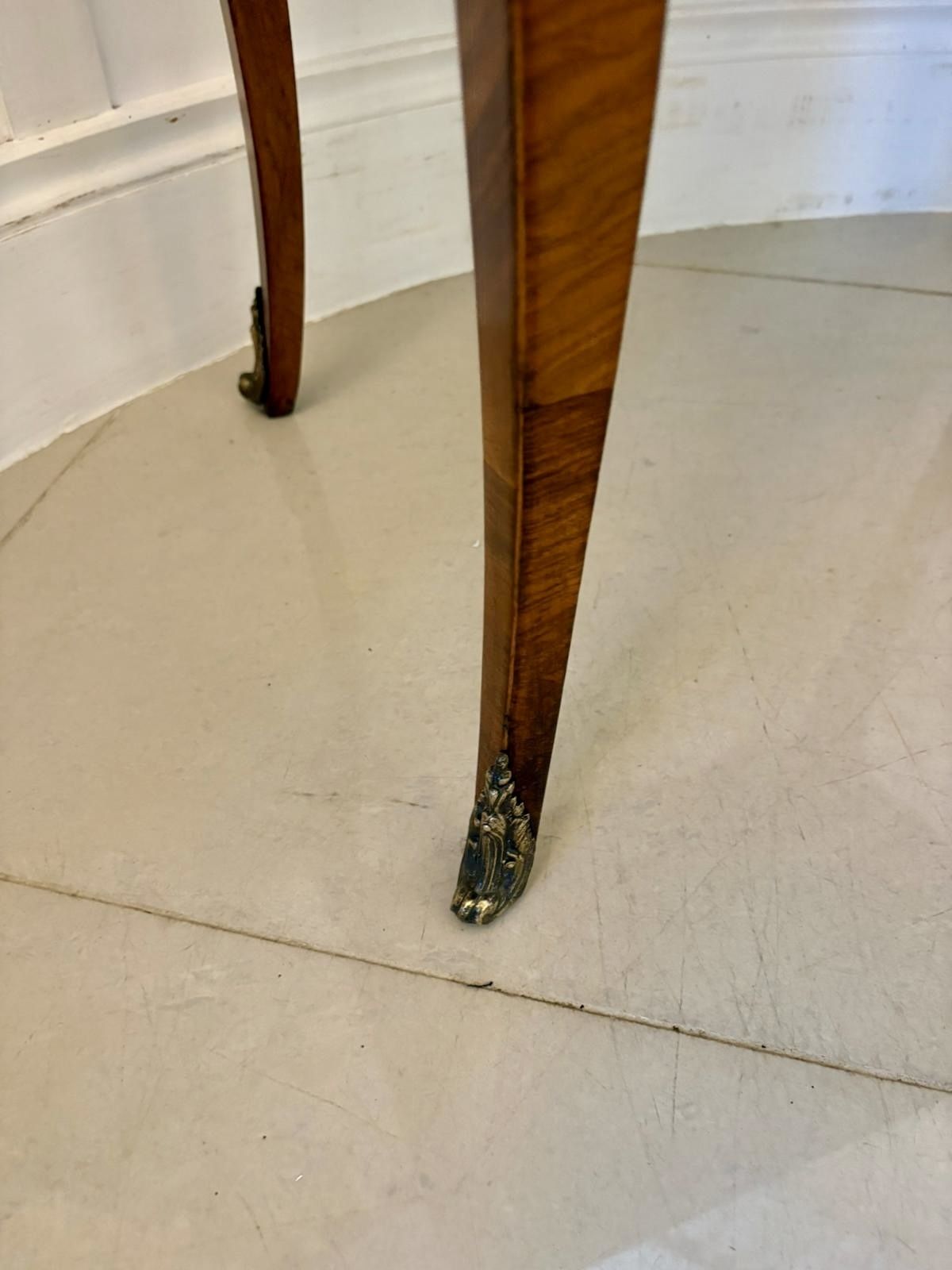 Home Decor Quality Antique French Walnut Jardinière Table photo