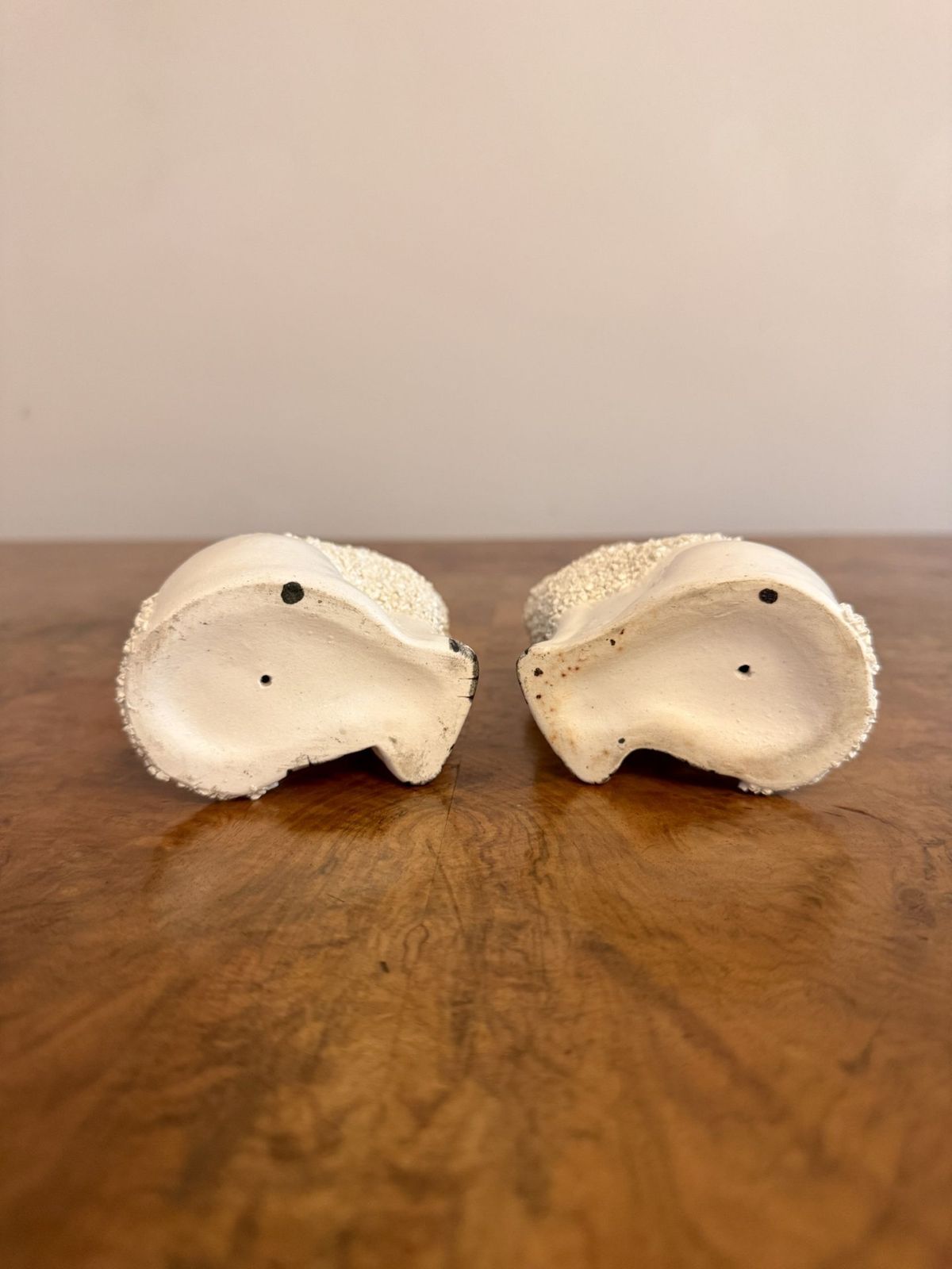 Lovely Quality Pair Of Antique Miniature Poodles photo for sale