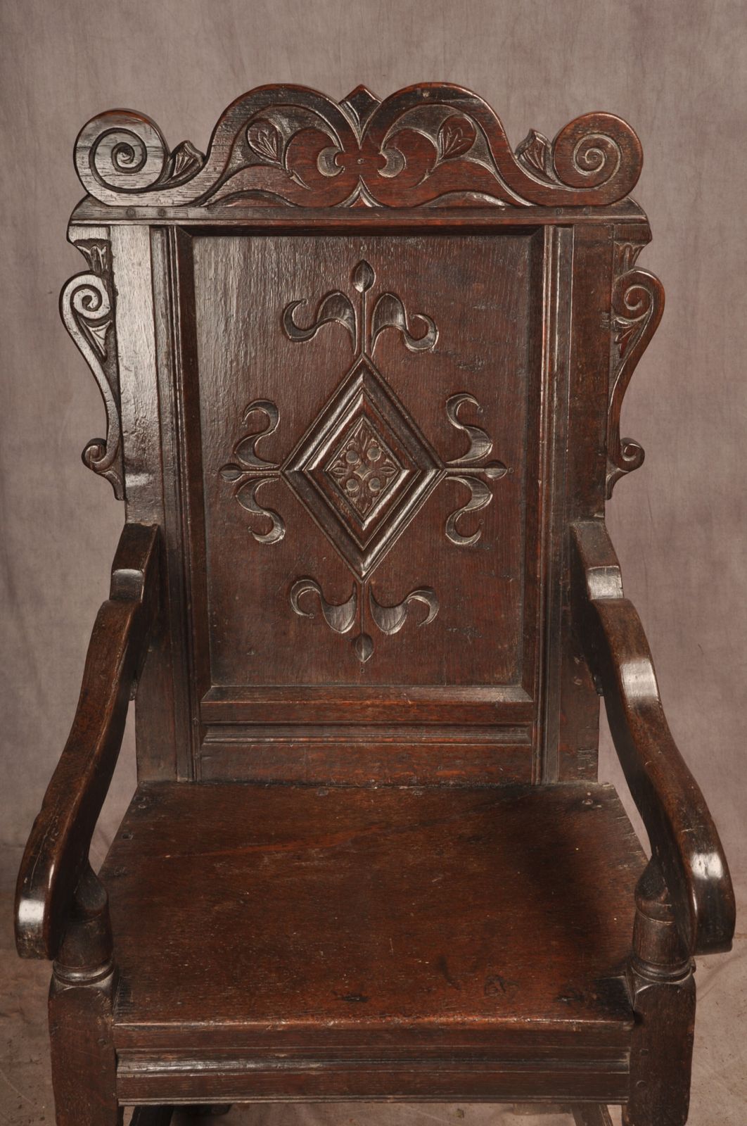 17th Century Yorkshire Oak Wainscot Chair photo furniture