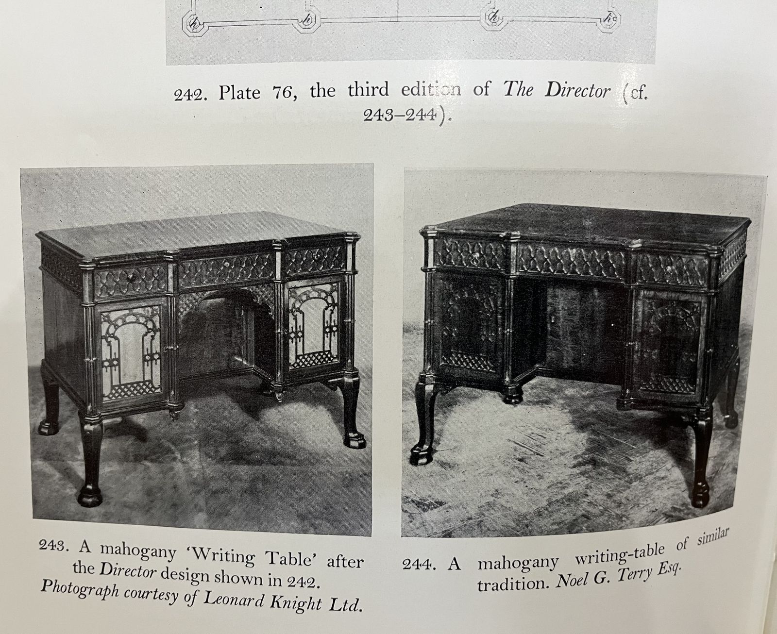 photo furniture A Superb Chippendale Design Mahogany Gothic Revival Desk