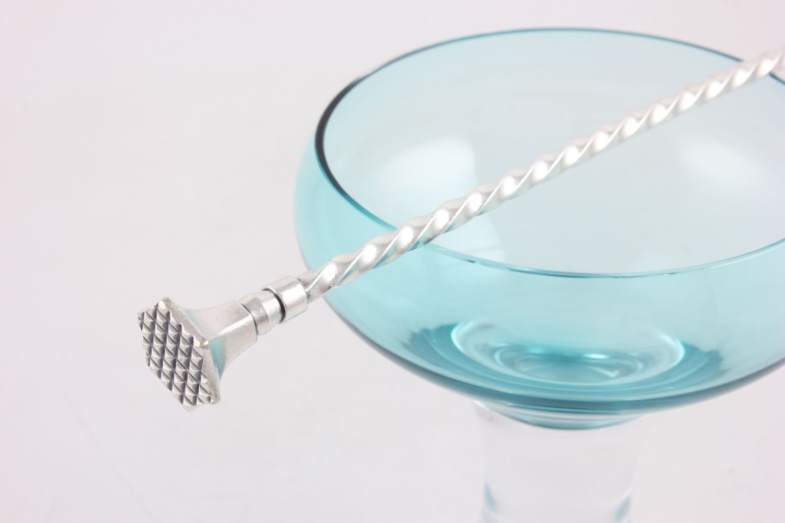 Long Christofle Cocktail Stirrer Spoon. Vintage Silver Plated Muddler. photo Home Decor