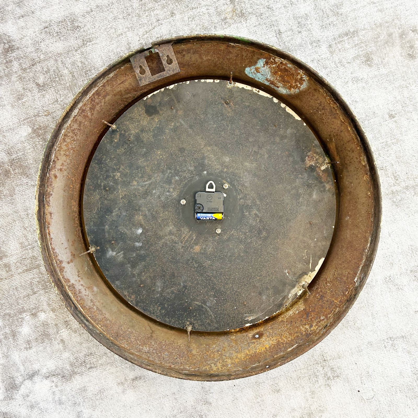 Large Industrial Factory Clock (60cm) photo vintage